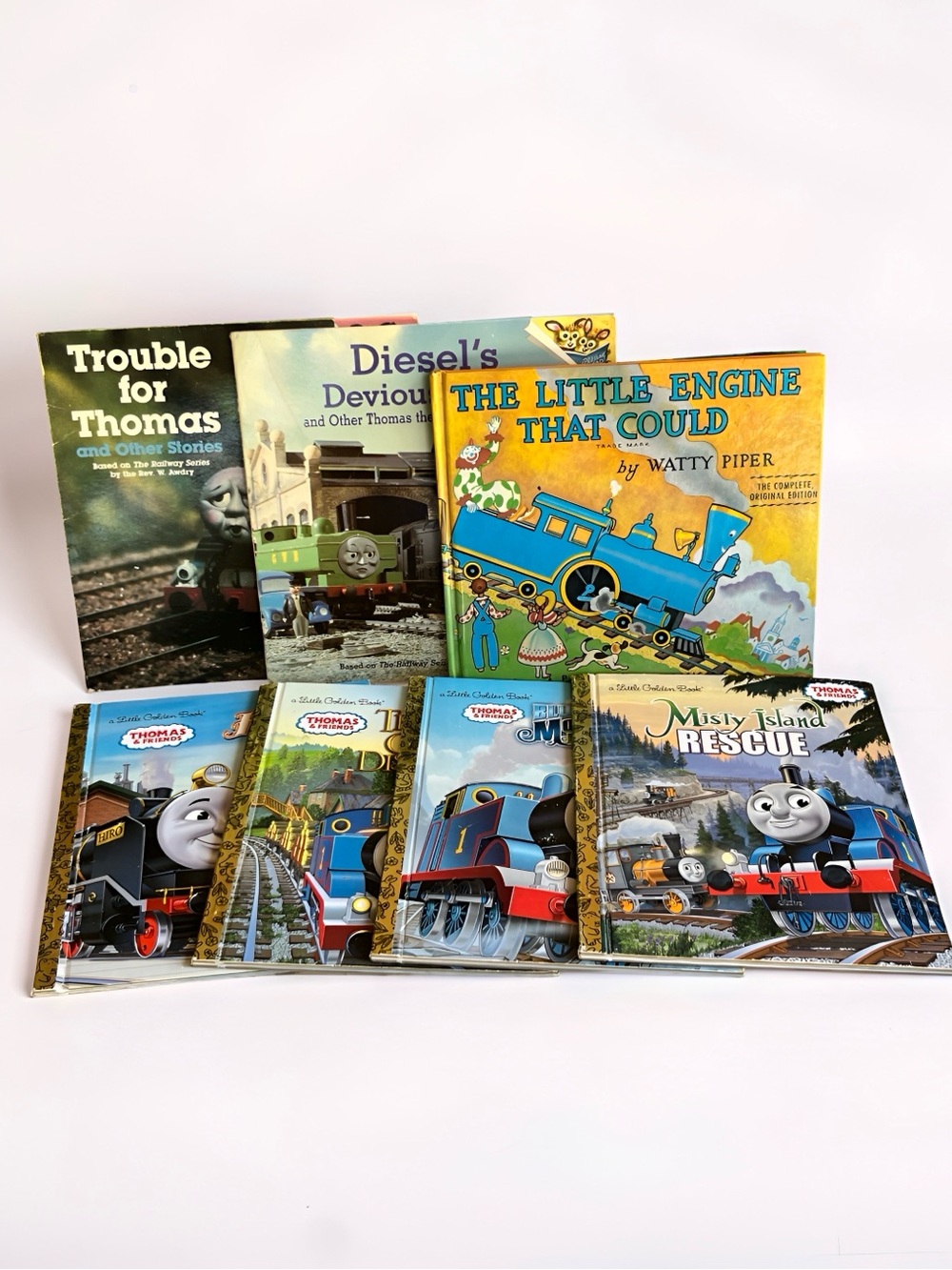 Thomas the Tank Engine & Little Golden Books Lot Vintage Children’s Books